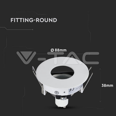 V-Tac VT-785RD Deckeneinbaustrahler weiß IP20 | Ø 75 mm