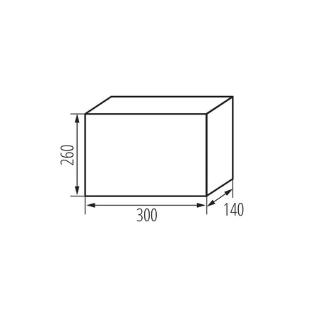 Kanlux 38452 Verteilerkasten ABS KDB-IP65 – 12 Module – IK10