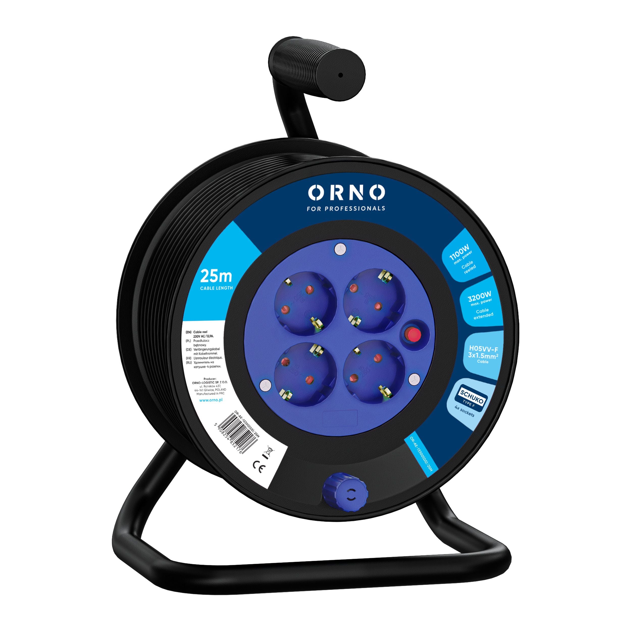 Orno Kabeltrommel 25 m