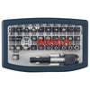 Bosch 2607017359 Schrauberbit-Set, 32-teilig, blau