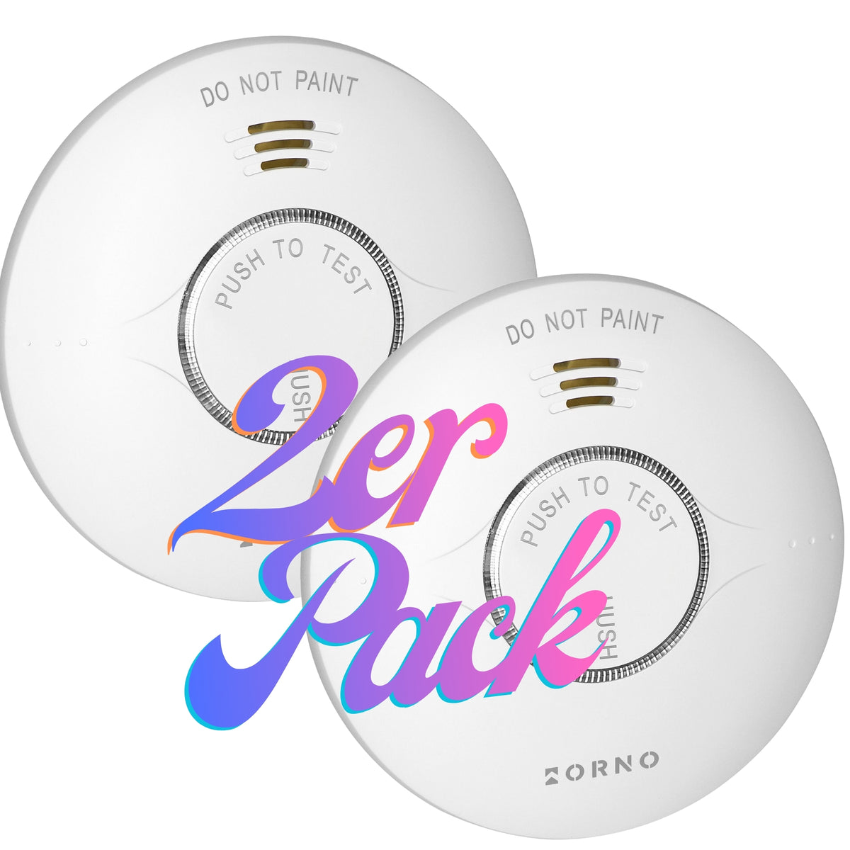 2x Orno Rauchwarnmelder mit 10-Jahres-Batterie