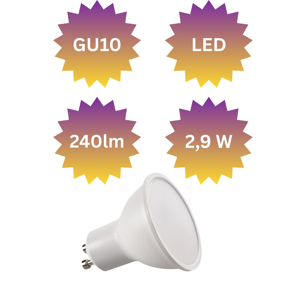 Kanlux LED Leuchtmittel SET GU10 2,9W, 240lm, 3000K o. 4000K