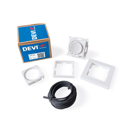 Devi 140F1161 DEVIreg™ Room – Programmierbarer Raum- & Bodenthermostat für elektrische Fußbodenheizungen