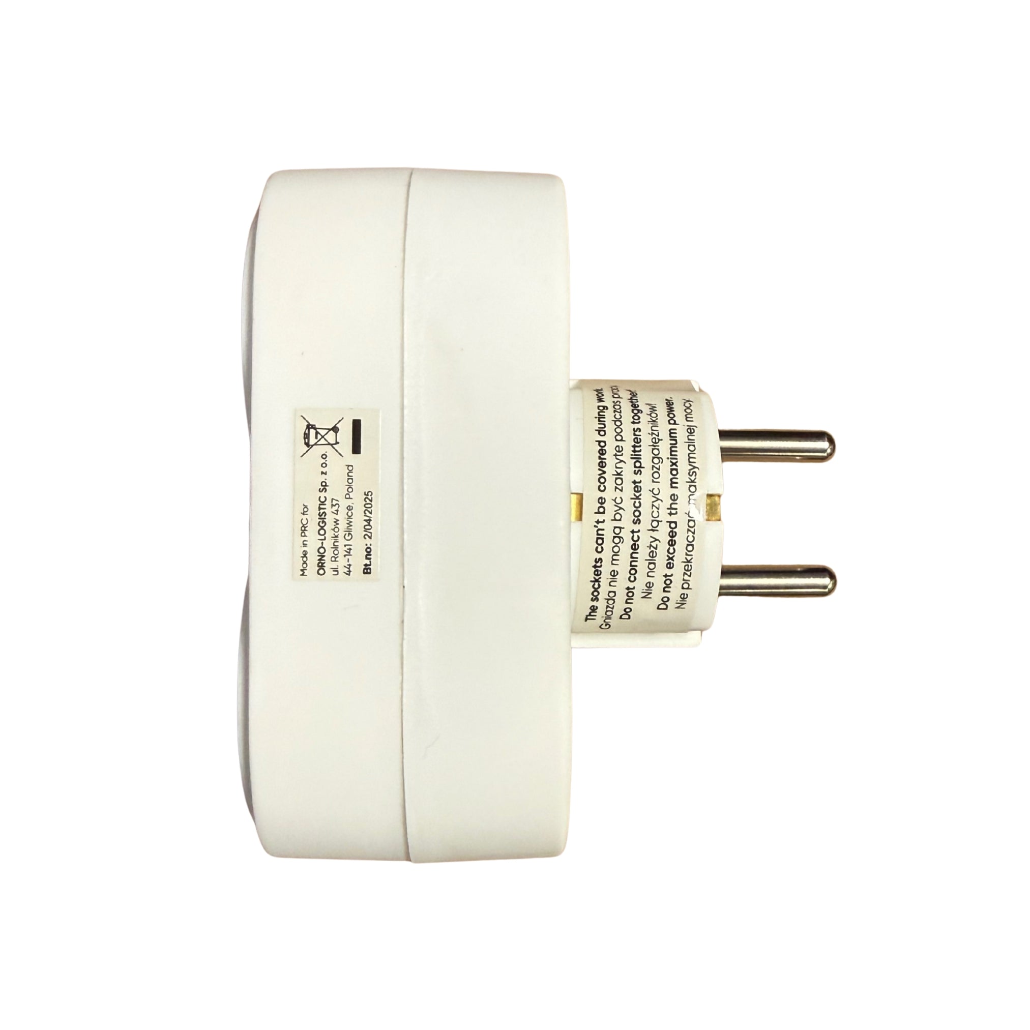 2-Fach Mehrfachstecker Steckdosenadapter