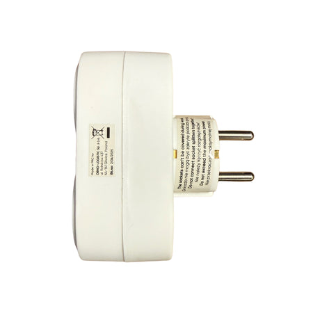 2-Fach Mehrfachstecker Steckdosenadapter