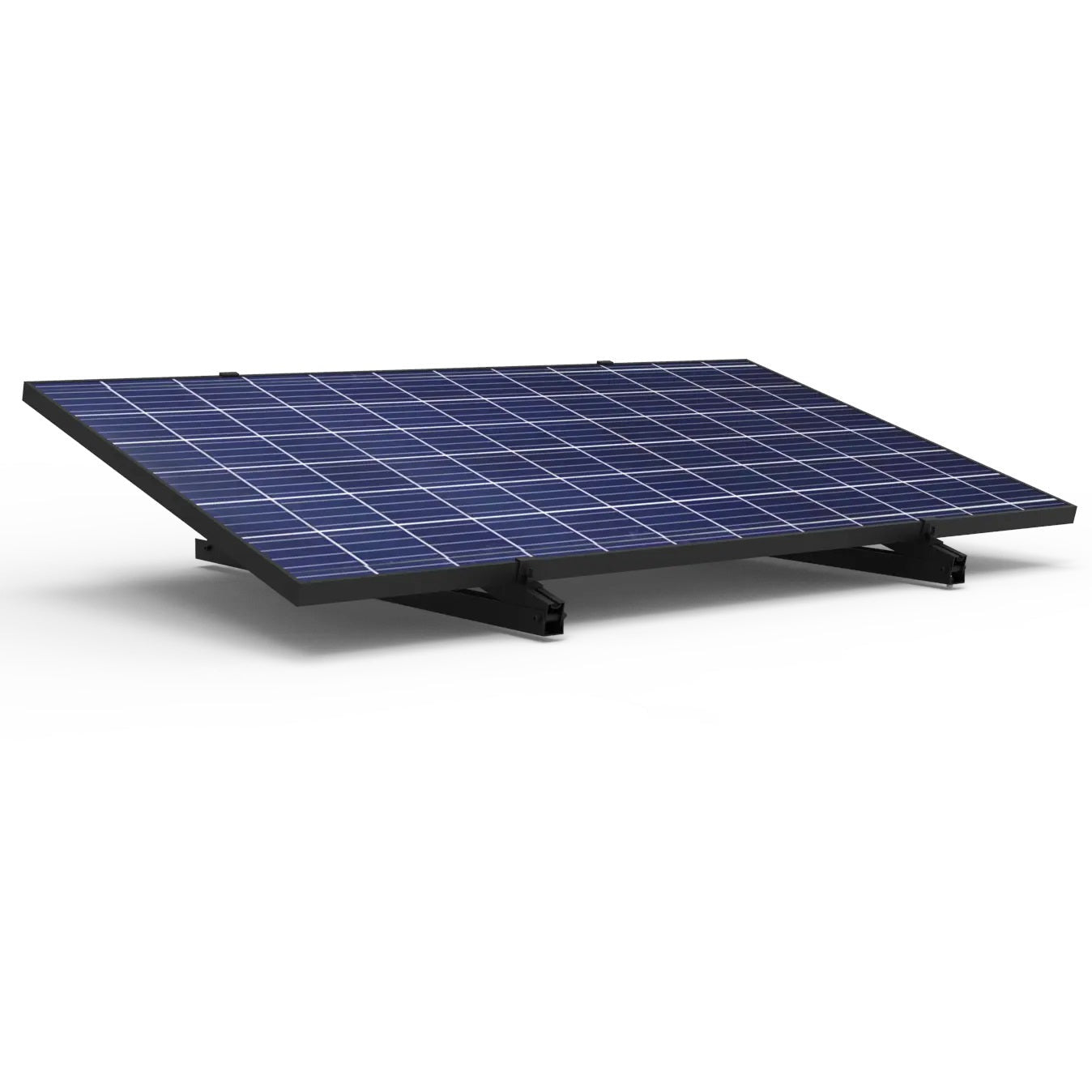 Flachdachhalterung Solarmodul Alu einstellbar 18–30° schwarz