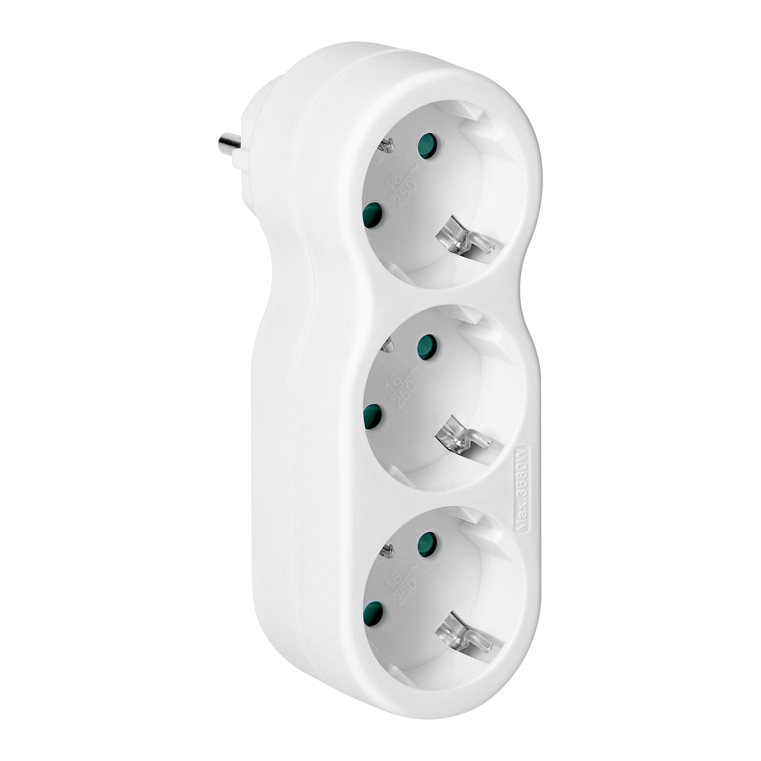 3-Fach Mehrfachstecker Steckdosenadapter