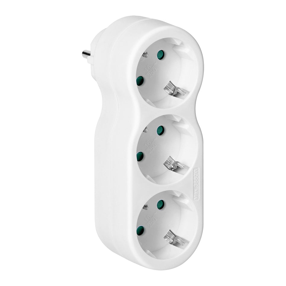 3-Fach Mehrfachstecker Steckdosenadapter