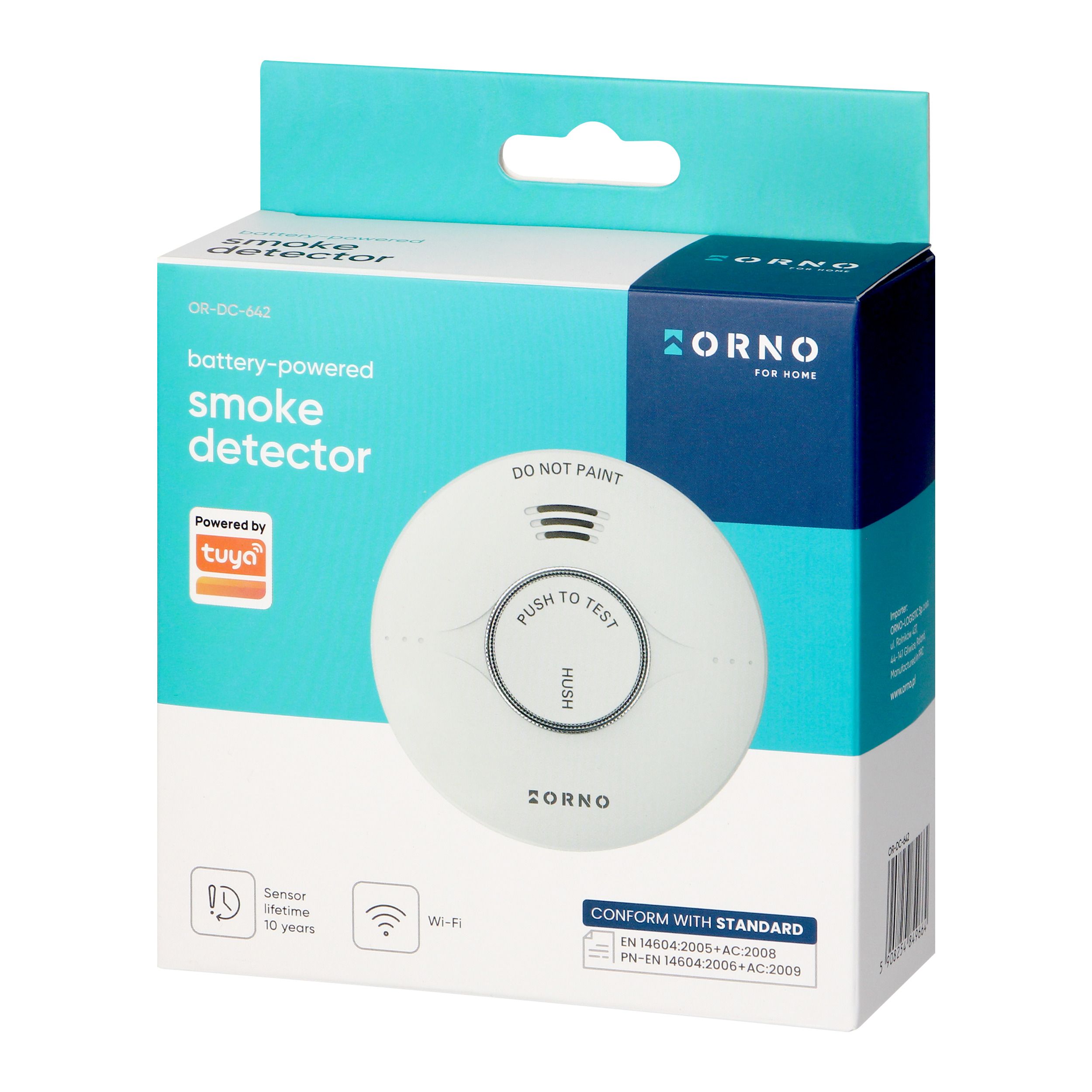 Orno WLAN Rauchmelder mit 9V Batterie