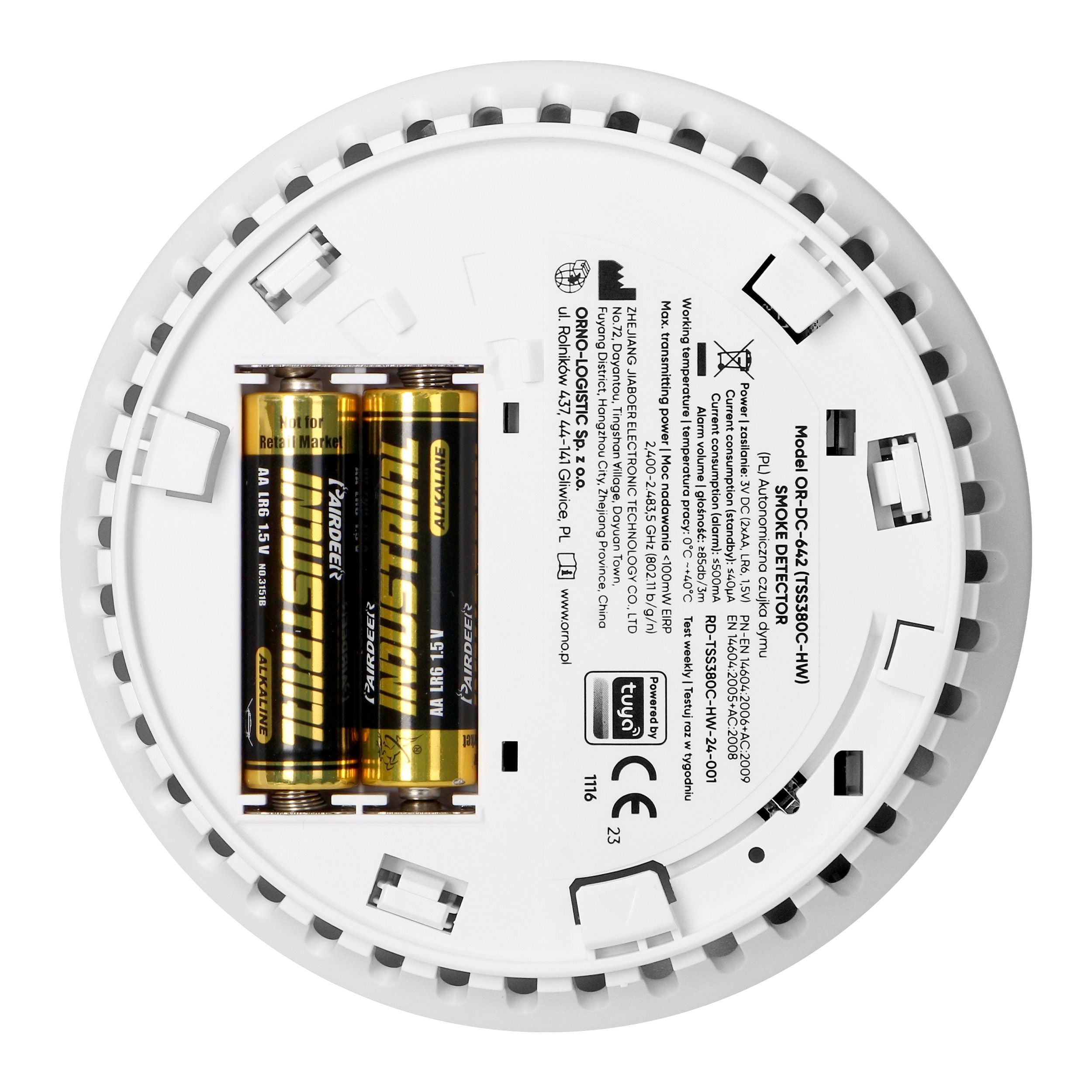 Orno WLAN Rauchmelder mit 9V Batterie