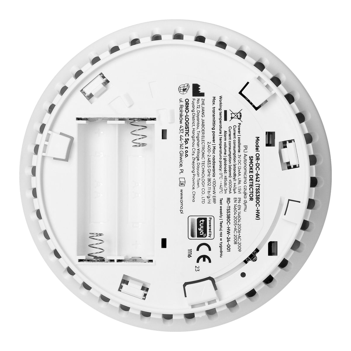 Orno WLAN Rauchmelder mit 9V Batterie