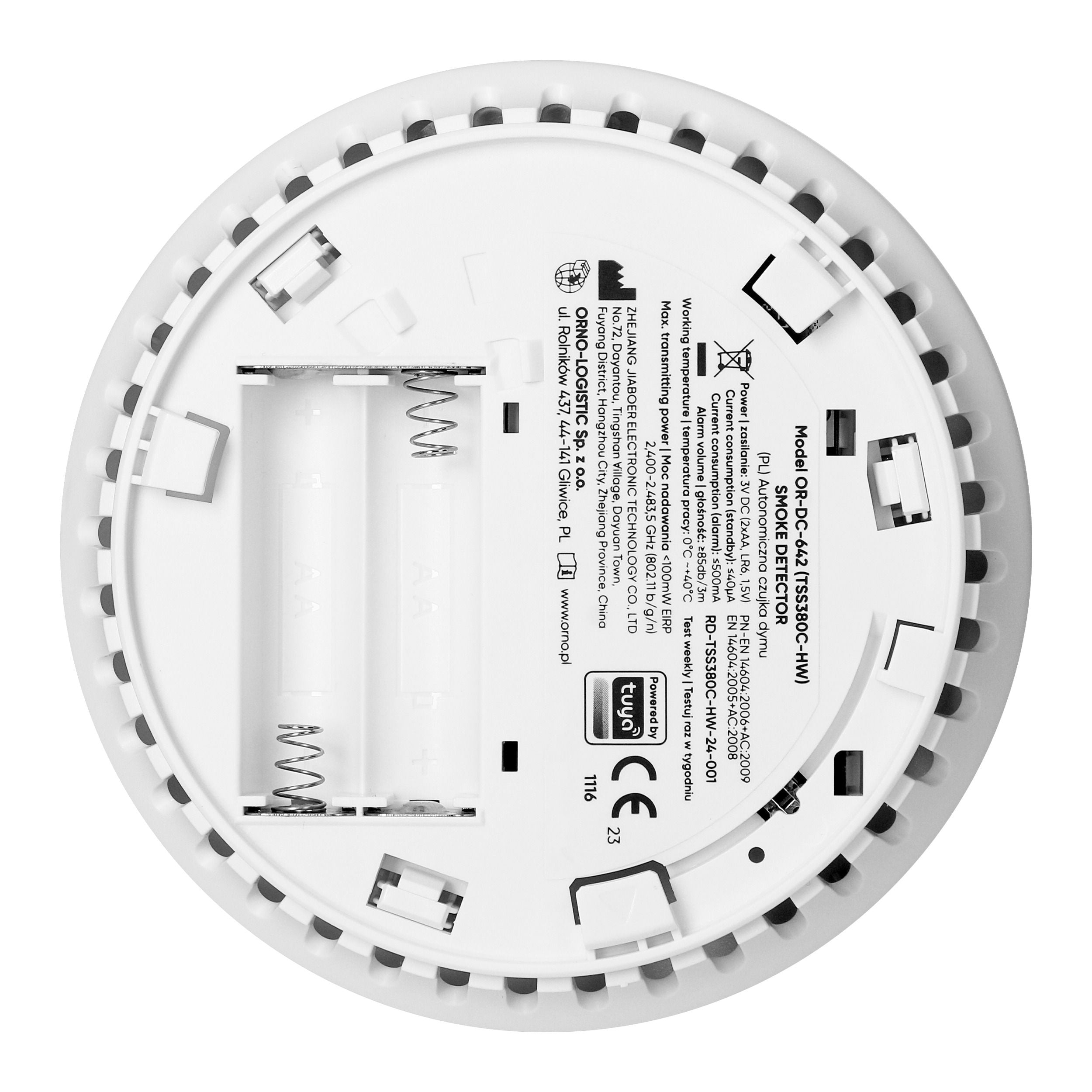 Orno WLAN Rauchmelder mit 9V Batterie