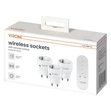 Mini Funksteckdosen-Set mit Fernbedienung max. 2300W