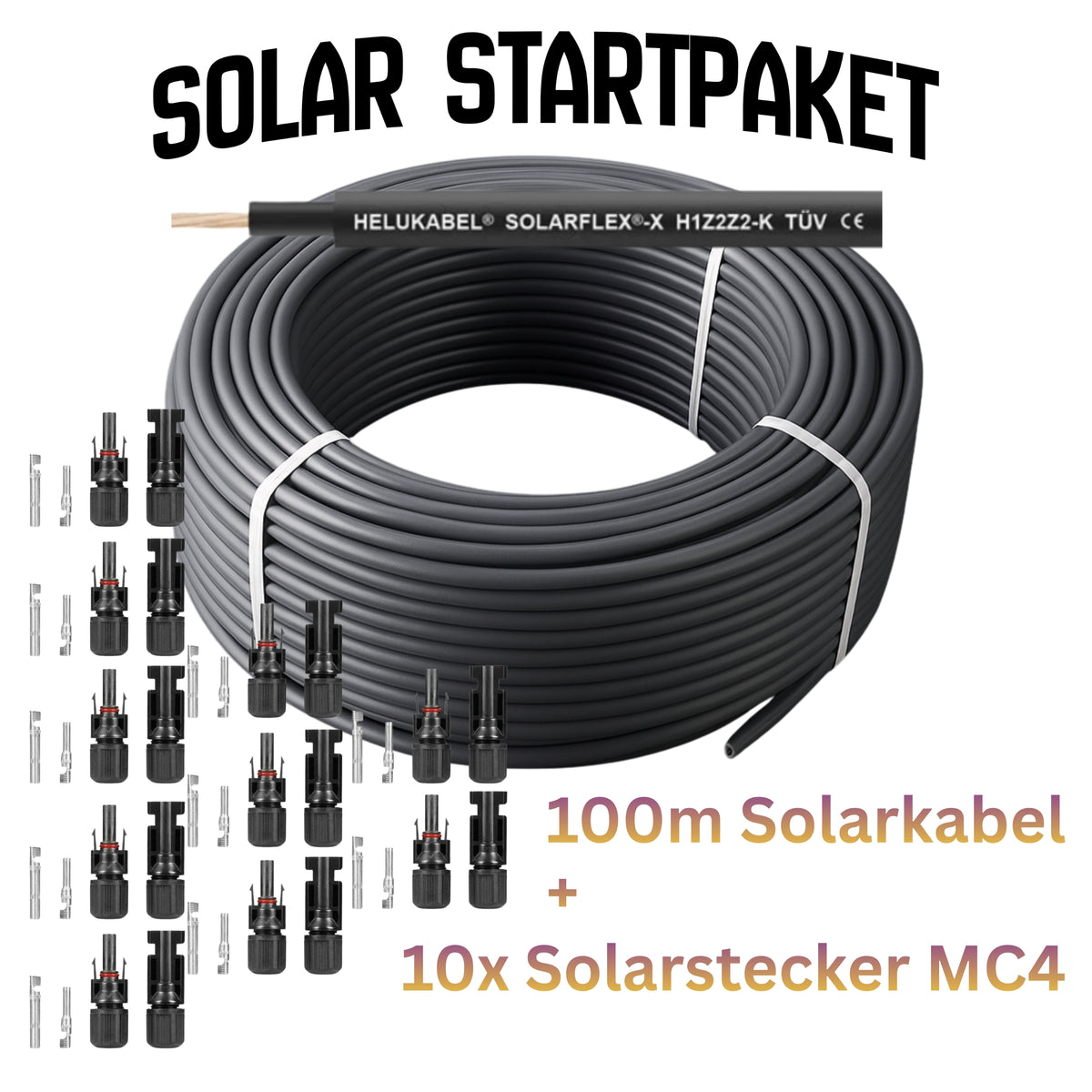 Solar Startpaket – Helukabel 100m Solarkabel