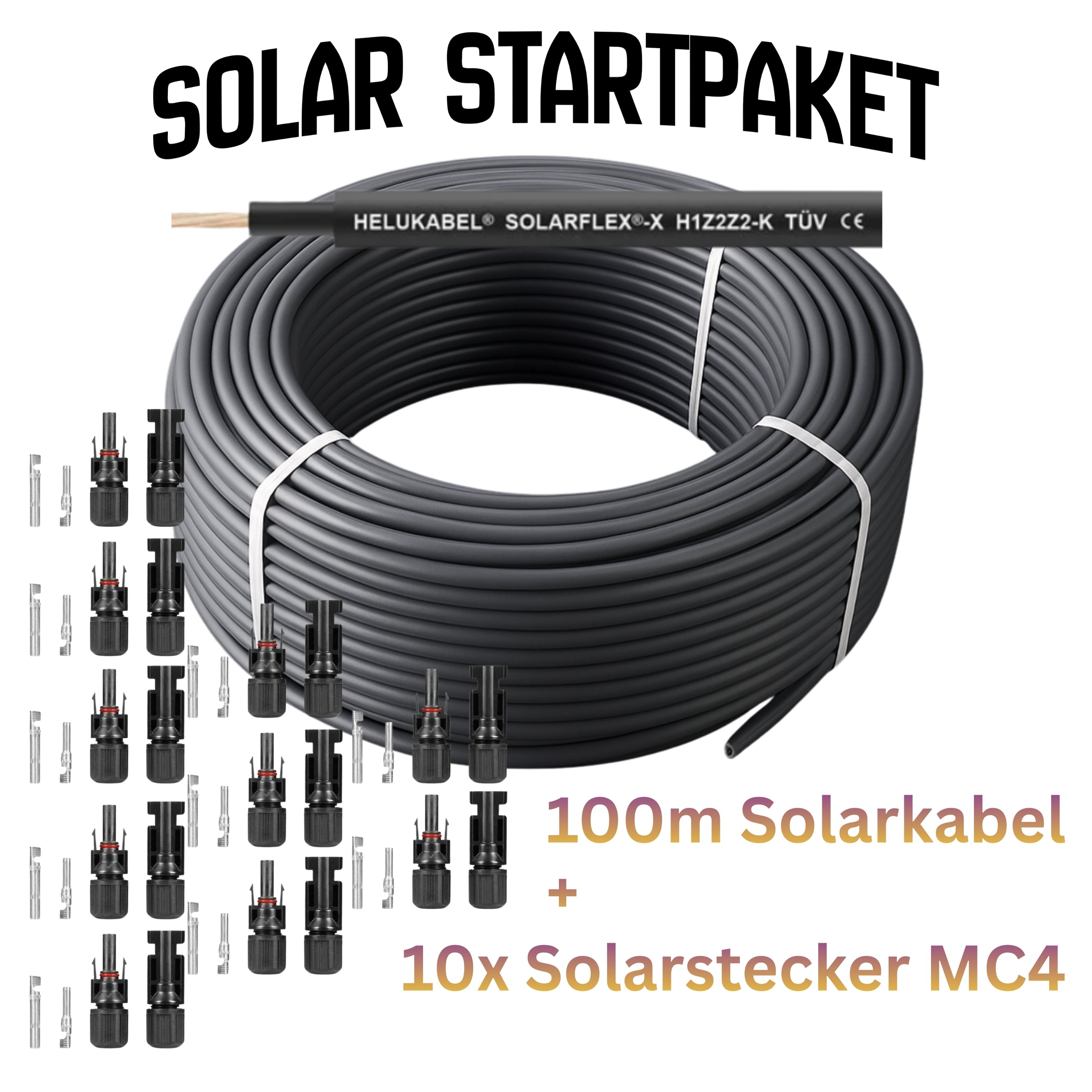 Solar Startpaket – Helukabel 100m Solarkabel