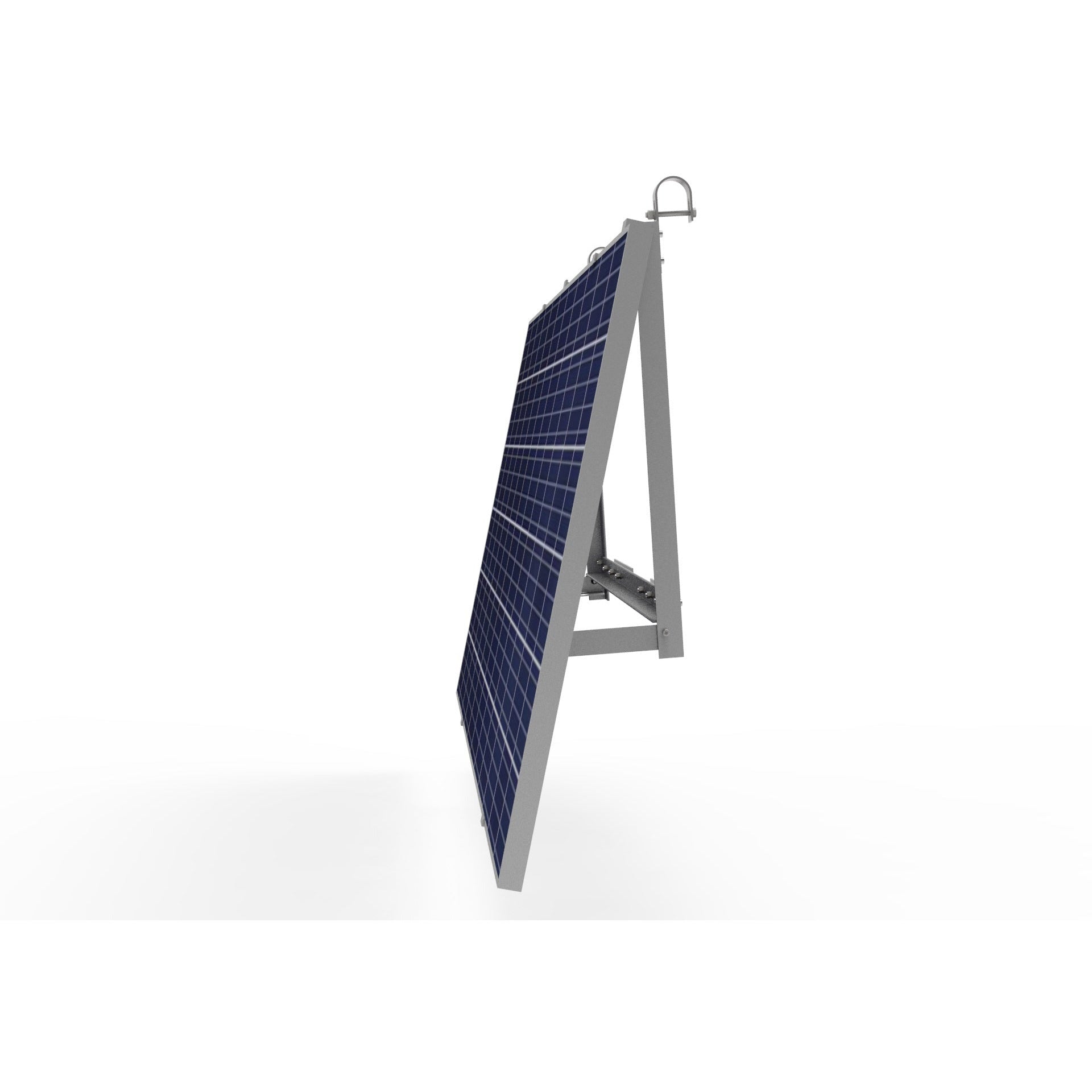 Balkonhalterung für Balkonkraftwerke 1 Solarmodul Alu 15°
