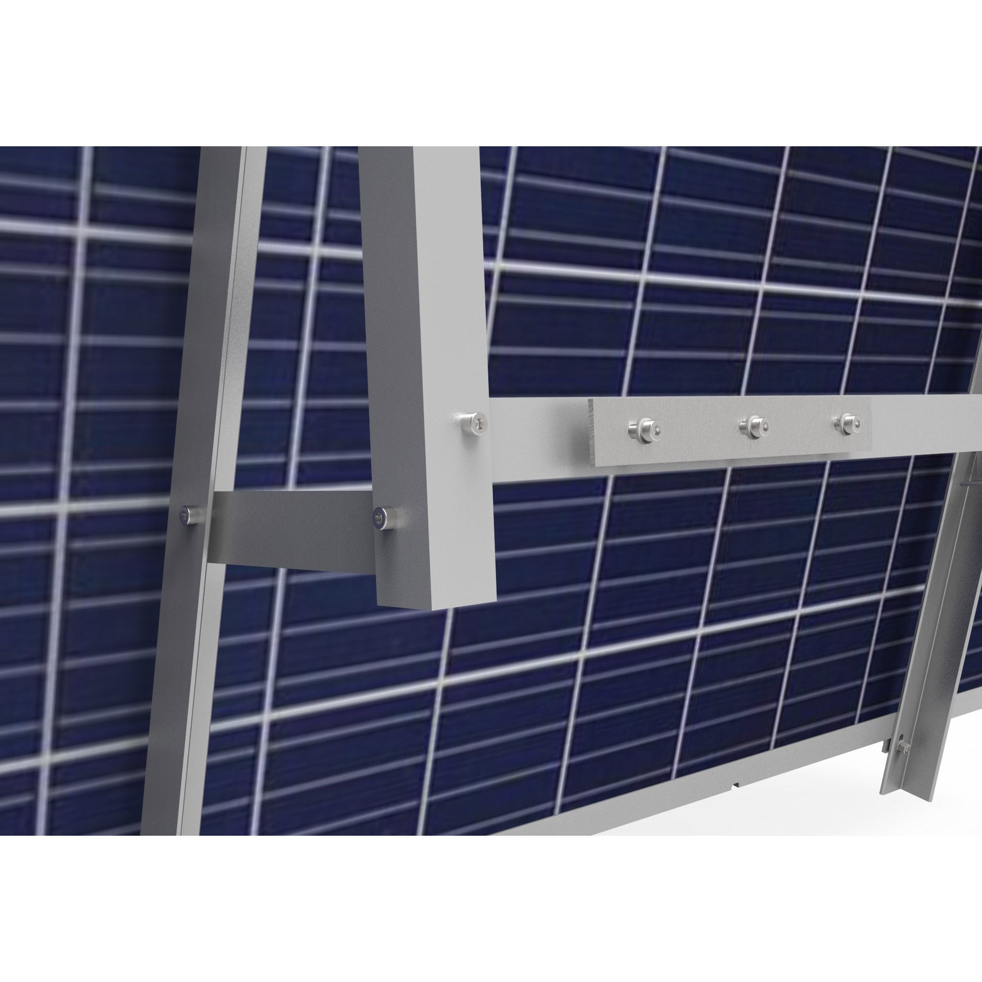 Balkonhalterung für Balkonkraftwerke 1 Solarmodul Alu 15°