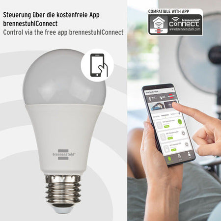 Die smarte LED Glühbirne E27