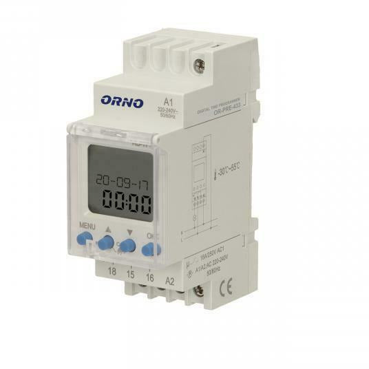 Orno OR-PRE-433 digitale Zeitschaltuhr für Hutschiene - elektro-theke