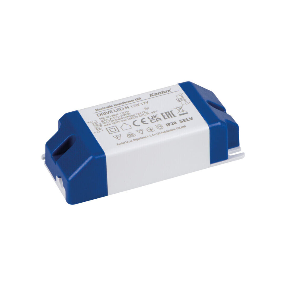 Kanlux Elektronischer LED Transformator 12V DC 15W max 1.25A